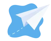 Illustration of paper airplane message